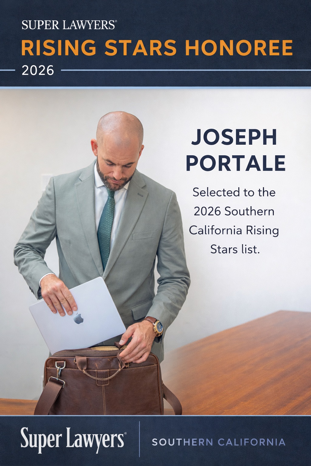 Photo of Joseph Portale - Super Lawyers Rising Stars 2026 Honoree